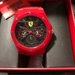 Ferrari Scuderia red watch 0830785, SF.45.1.47.0674, water resistant